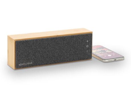 Enceinte bambou objets premium