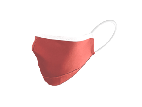 Masque personnalisable rouge et blanc