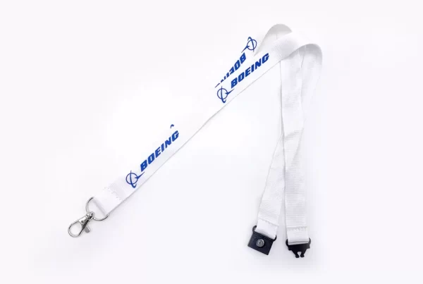 Tour de cou en bambou - lanyard personnalisé BOEING