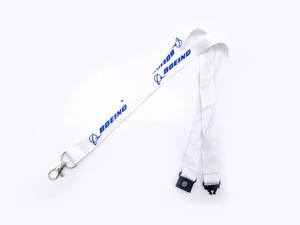 Tour de cou en bambou - lanyard personnalisé BOEING